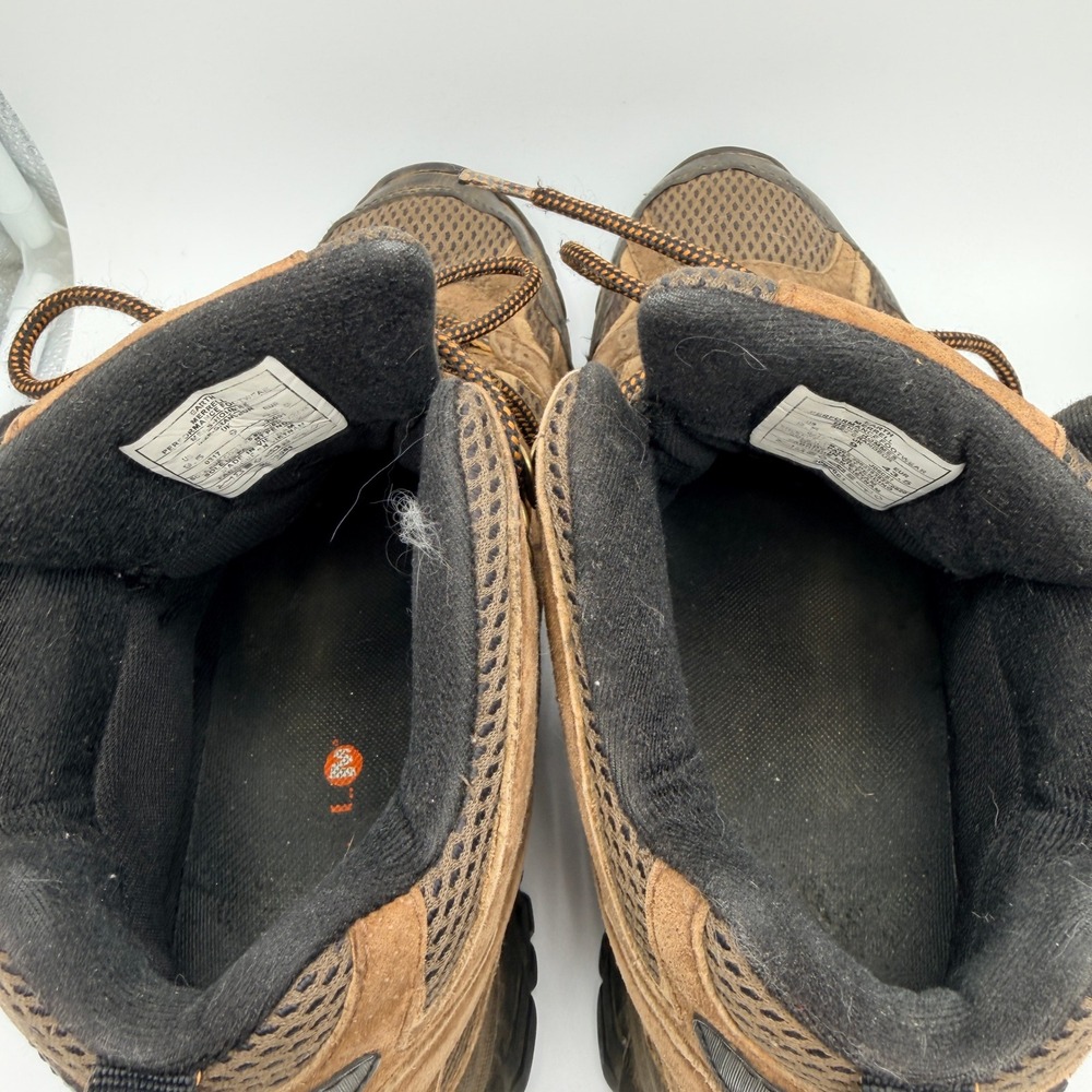Merrell Moab 2 Mid Waterproof Hiking Boots Mens 9.5 Earth Brown J06051 Vibram - Picture 6 of 9